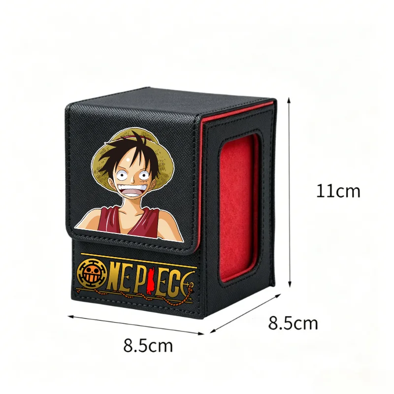 ONE PIECE Luffy Zoro Trading Card Deck Box with Window Cartoon Magnetic Closure Game Card Deck Holder Jewelry Organiser Case view 5
