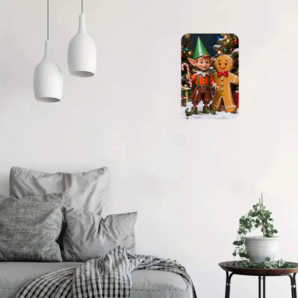 لافتة معدنية قوطية قديمة، 8 × 12 بوصة، ديكور منزلي، جو عيد الميلاد، هدايا يومية، هدية عيد الحب، ديكور