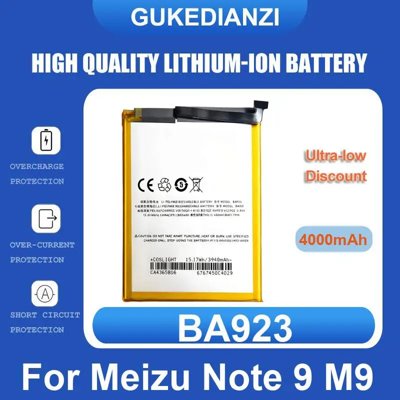 Аккумулятор для MEIZU 16XS M1926 M926H M926Q M926 Meilan 16X Meizy MX5 M575M M575U Note 9 M9 C9 Pro 7 M792Q M792C BA792 6S 6