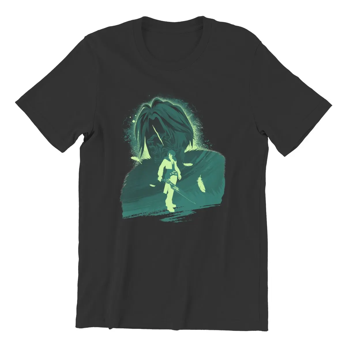 SeeD mercenary Green Unisex T-Shirt for Men vintage Final Fantasy Cloud video game mens clothes Printed t-shirt 100% Cotton