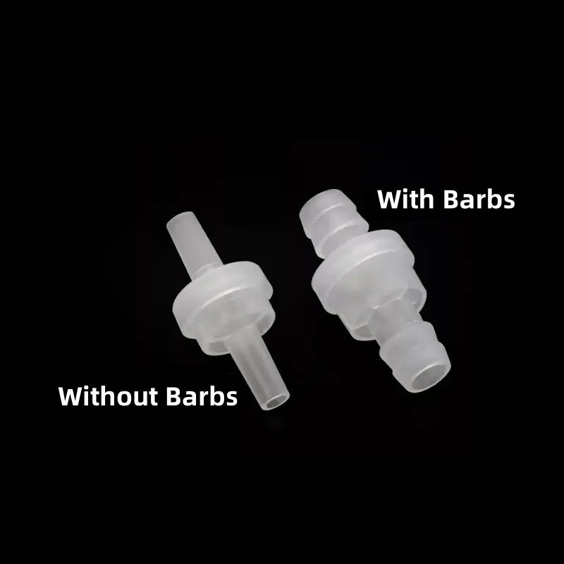 Plastic One-Way Non-Return Water Dia 3-12mm One-Way Pagoda Inline Non-Return Gas Liquid Water Fluid Stopper With/Without Barbs