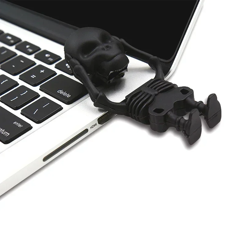 Pendrive USB 128 de Calavera, unidad Flash de 32GB, 64GB, 2,0 GB, 256gb, 4gb, 8gb, 16gb, regalo de Halloween, disco U