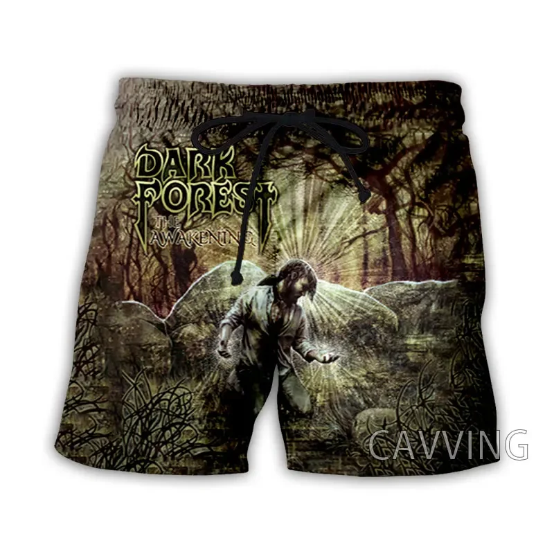 CAVVING 3D Printed Dark Forest band  Summer Beach Shorts Streetwear Quick Dry Casual Shorts Sweat Shorts for Women/men