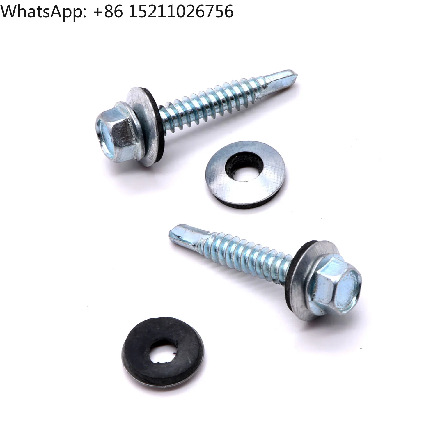 Hexagon Head Self Drilling Roofing Screw With bonded EPDM Rubber Washers