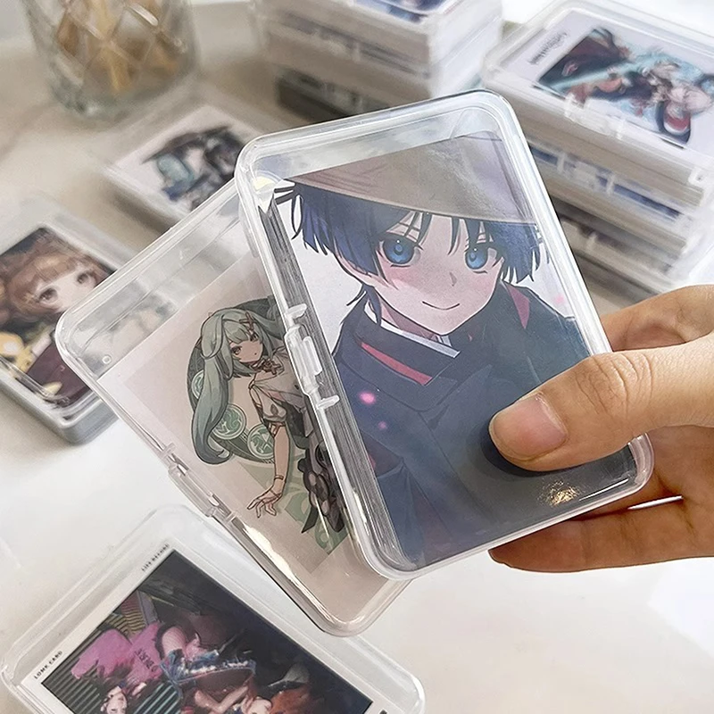 トランプ用の透明なプラスチック製の箱,収納ケース,コンテナ,パッケージ,ポーカーゲーム,カードオーガナイザー,1個,3個