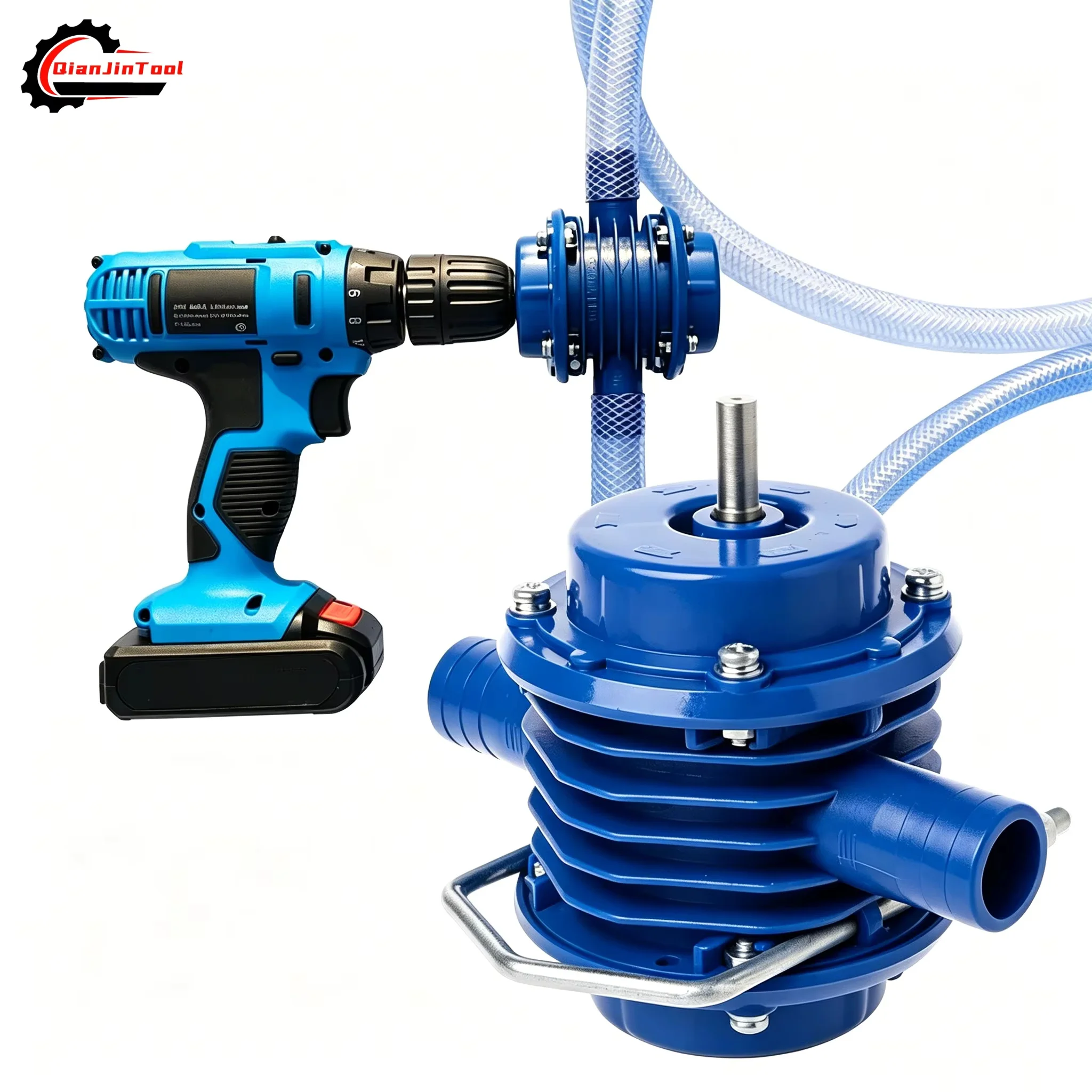 Electric Drill Convert To Water Oil Pump Heavy Duty Self-Priming Transfer Power Pump Portable Adapter Home Garden Irrigation