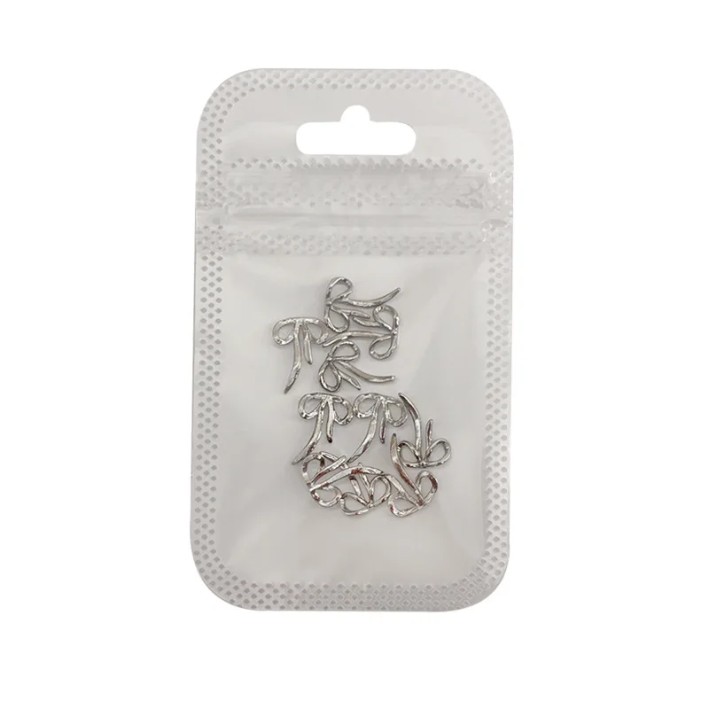40 stuks legering strik nail art charms eenvoudige bowkont accessoires voor manicure decor retro nail art decoratie ontwerpbenodigdheden