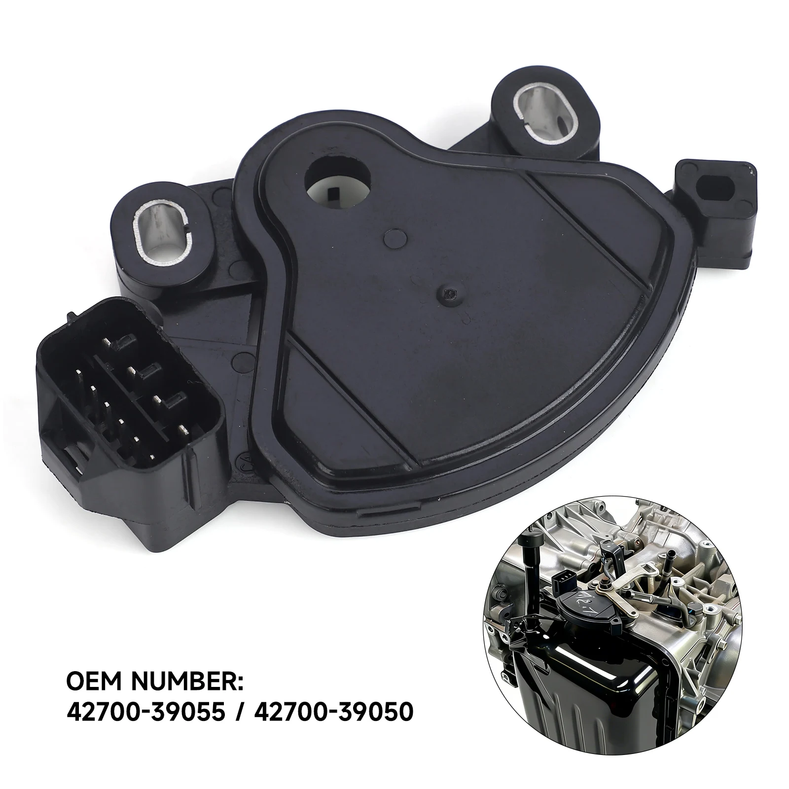 

Нейтральный выключатель безопасности (Park Neutral Safety Switch) для Hyundai KIA 1999-2014 Sonata Elantra Santa Fe Tucson Optima Azera, OE 42700-39055/39050, черный ABS