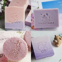Custom Logo Parent Child Pattern Soap Stamp for Soap Making, DIY Handmade Crafts, Transparent Acrylic Seal Supplies Kits