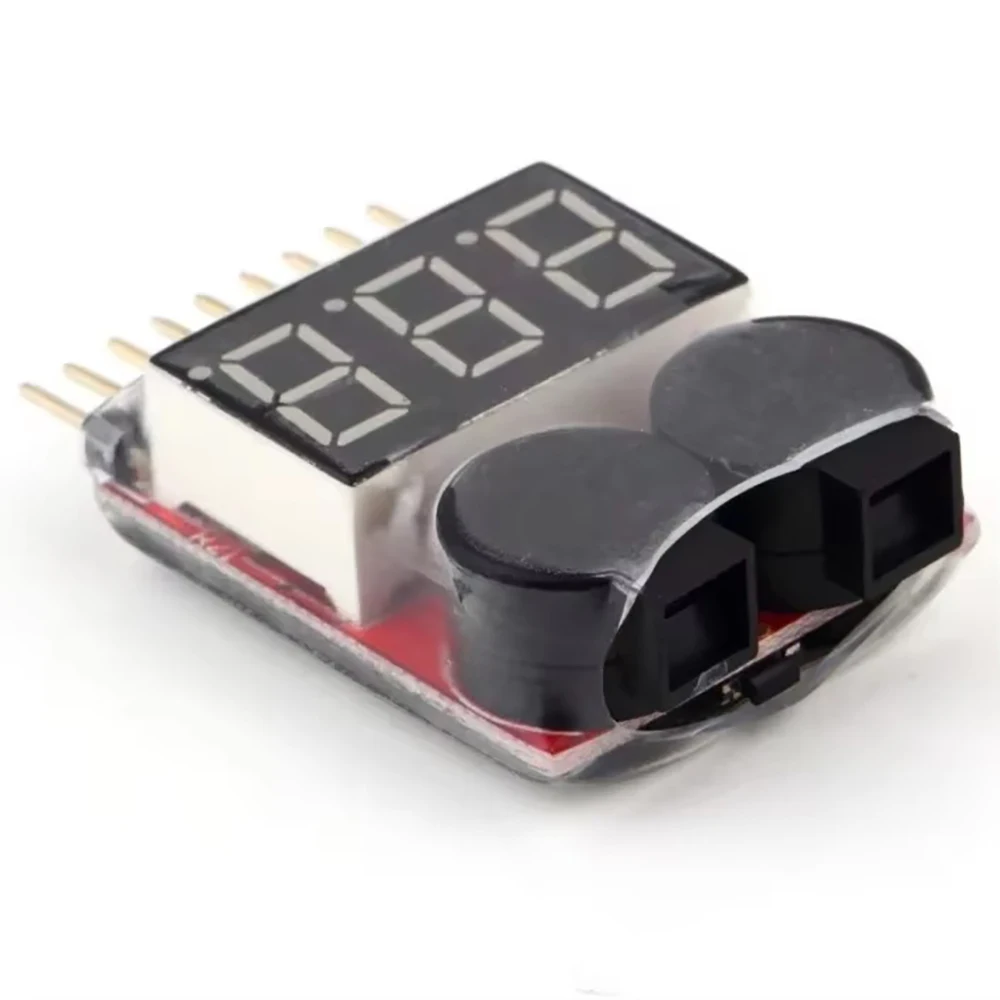 1-8S lithium/lithium ion/iron battery voltage tester low voltage buzzer alarm checker for car and aircraft toys image 3