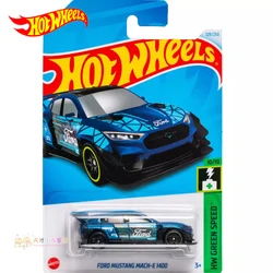 2024F Original Hot Wheels Car Ford Mustang Mach-E 1400 Toys for Boys 1/64 Diecast Voiture Miniture Brinquedos Green Speed Gift