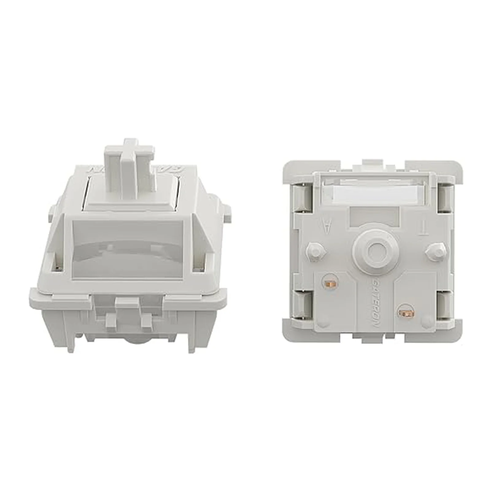 

GATERON Smoothie White Switches for MX Mechanical Keyboard, 5-Pin/40gf/Linear/Dual-Stage Spring/Pre-lubed/RGB LED Switches