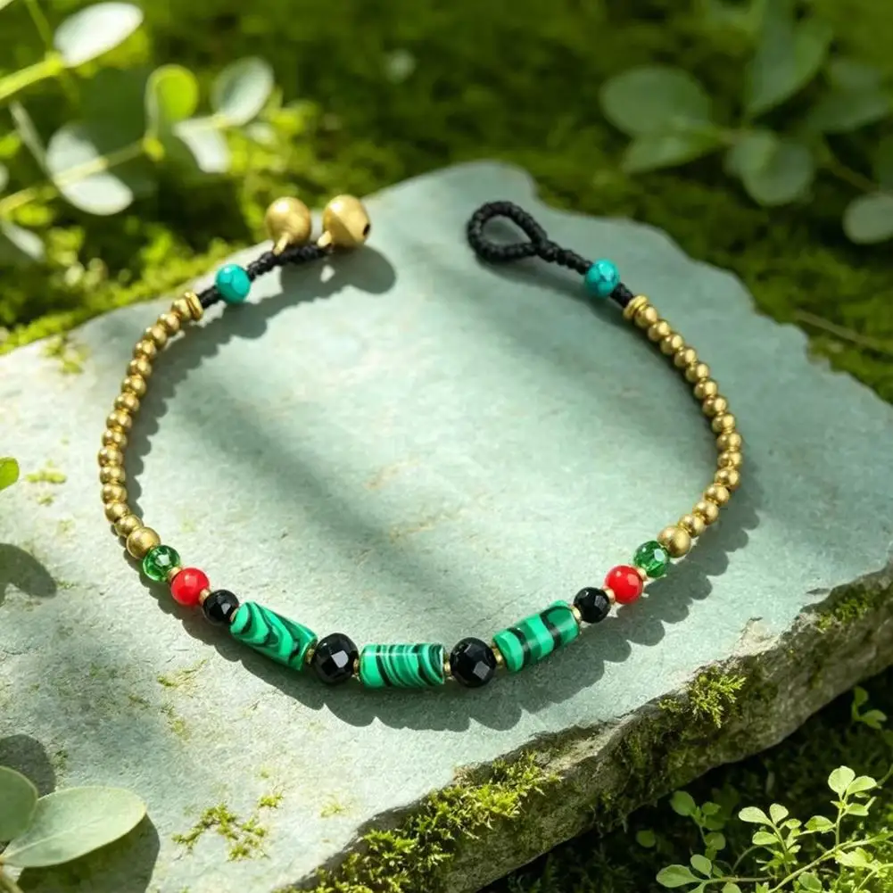 Bohemian Beaded Bracelet Versatile Gift for Women Bohemian Bracelet for Women Handmade Bamboo Joint Beaded Stackable Bracelet
