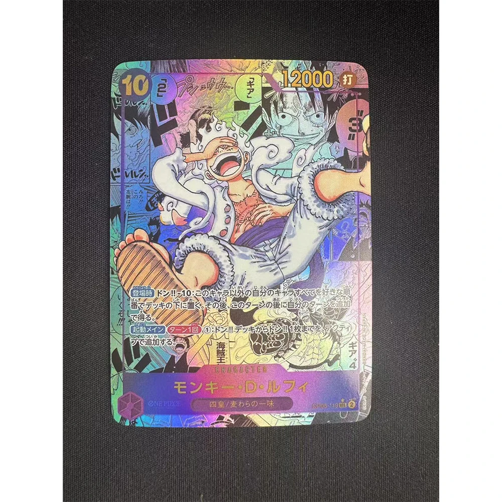 Anime kaart OPCG Roronoa Zoro Nefertari D Vivi BROOK DIY Zelfgemaakte textuur Bronzing speelgoed Collectie kaart Kerst verjaardagscadeau