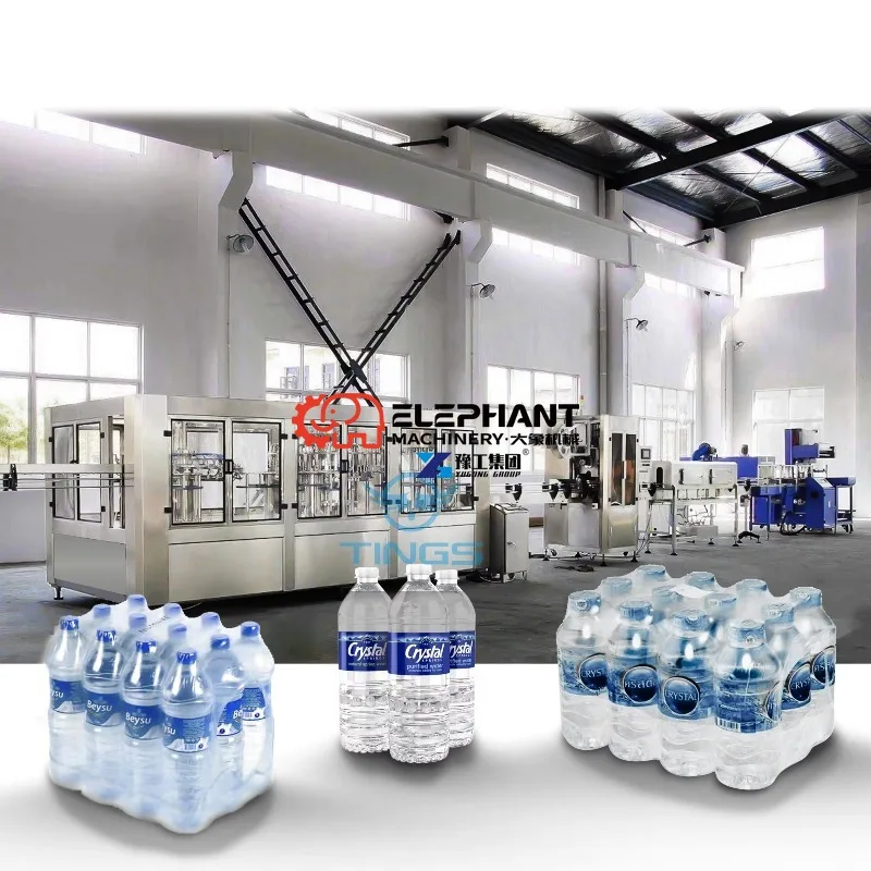 Automatic Treatment Filtration and Bottling Plant Complete Bottled Water Production Machine for Drinking Water Manufacturing