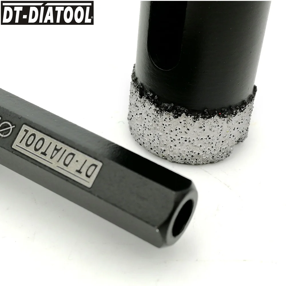 DT-DIATOOL 2 Đơn Vị Lục Giác Vỏ Kim Cương Lõi Khoan Khoan Gạch Men Lỗ Thấy Khô Lõi Khoan Khoan Đường Kính 20Mm