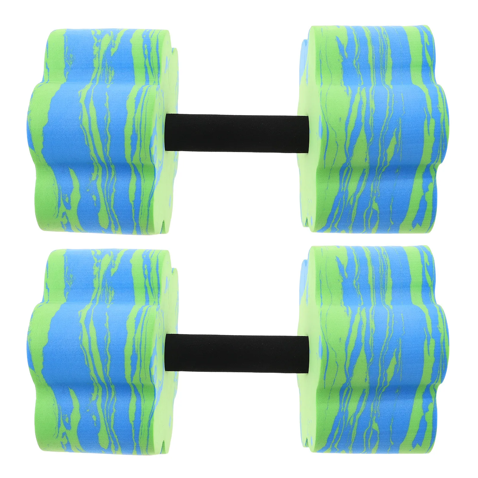 Ergonomic EVA Aquatic Dumbbells 2pcs – Floating Pool Weights for Water Aerobics, Rehab & Joint-Friendly Fitness