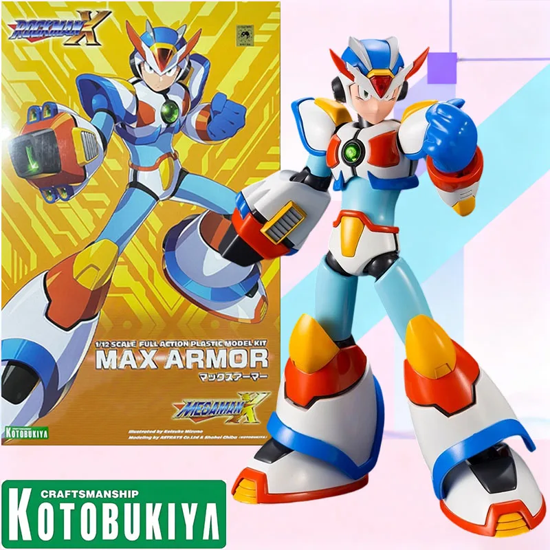 

Новая сборная модель Kotobukiya Mega Man X3 X Max Armor 1/12, 135 мм, подвижный мех, коллекционная игрушка из PS, ABS, POM, переиздание 2026 года