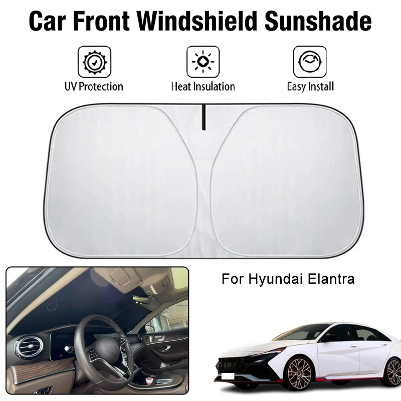 

Foldable Car Windshield Sun Shade UV Block Heat Insulation For Hyundai Elantra Interior Protection Accessories