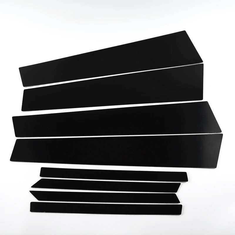 8PCS Car Styling Window BC Pillar Stickers Cover Trim Black For BMW E70 E71 F20 E84 F48 E60 F10 F07 E90 F30 F34 E46