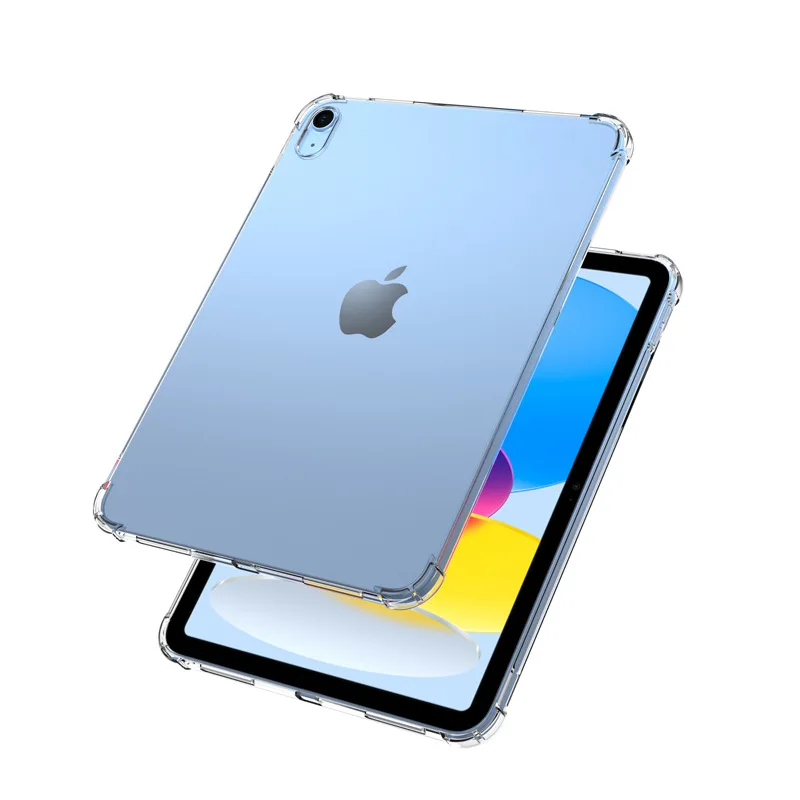 Силиконовый чехол для нового iPad 10 2022 10-го поколения 10,9 \'\'A2696 A2757 A2777, прозрачный мягкий чехол из ТПУ для задней панели планшета Coqe