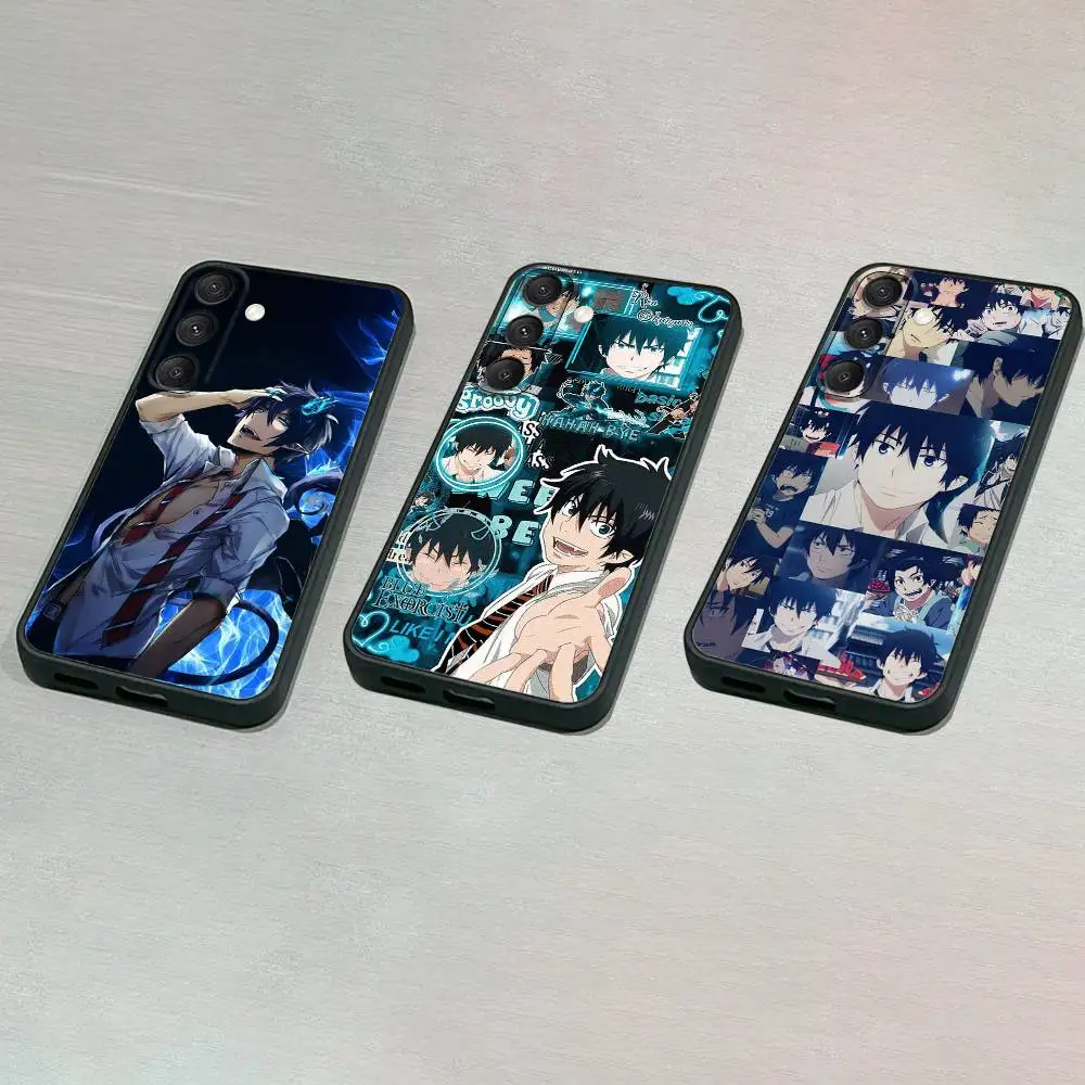 

A-Ao no Exorcist Phone Case For Samsung S25,S24,S23,S22,S21,S20,S10,Ultra,Plus,Lite,FE,Soft Silicone Black Cover
