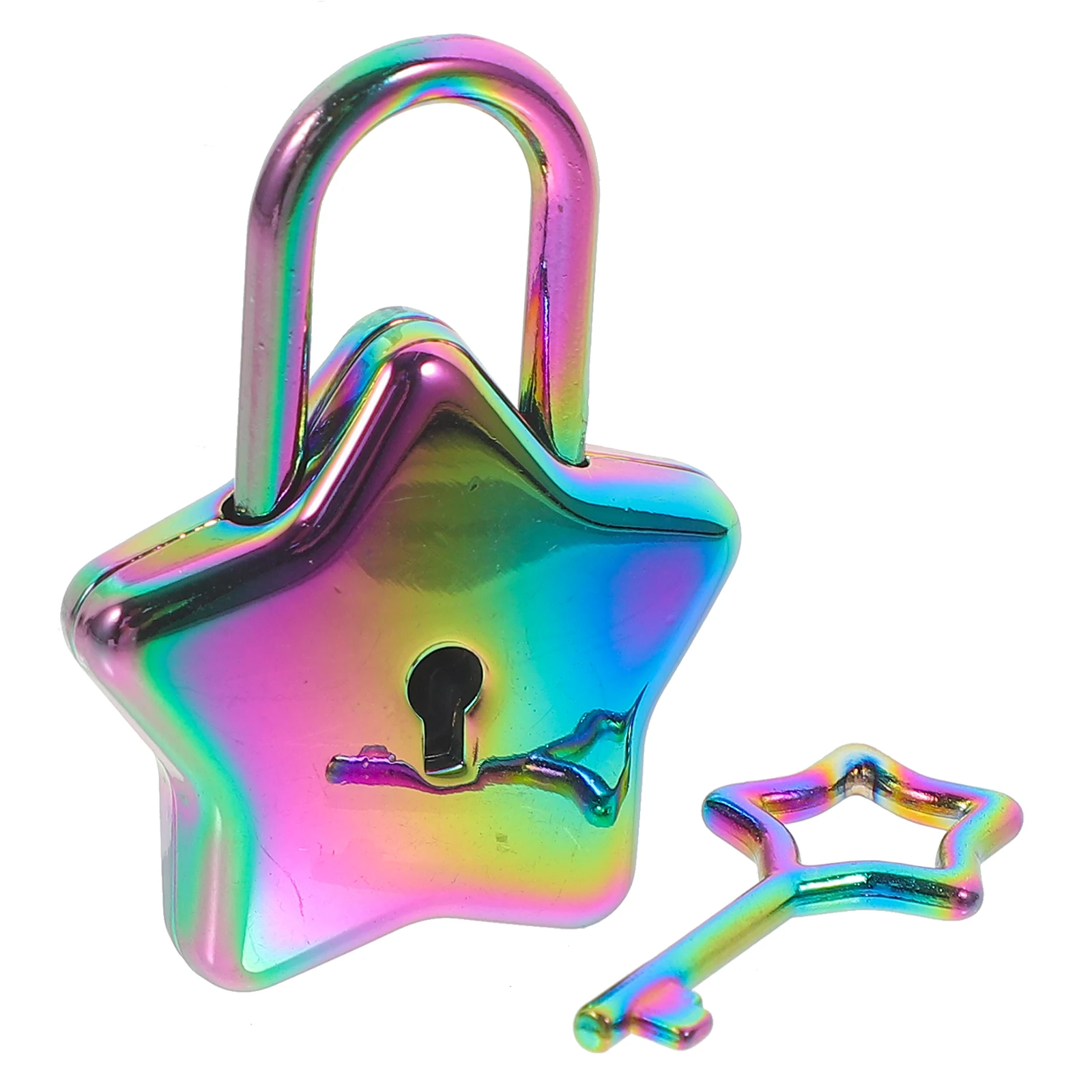 

Pentagram Padlock Star Cute Decorative Accessories for Girls Padlocks Shaped Small Mini