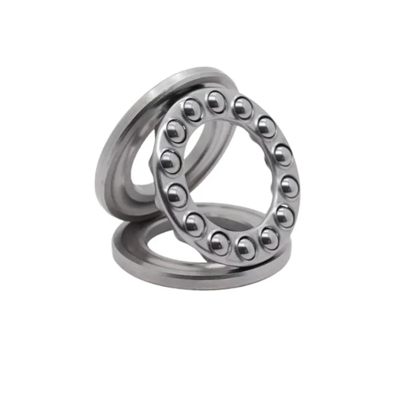 1 Buah Bantalan Bola Dorong Aksial Bidang 316/304 Stainless Steel S51100 S51101 S51102 S51103 S51104 S51105 S51106