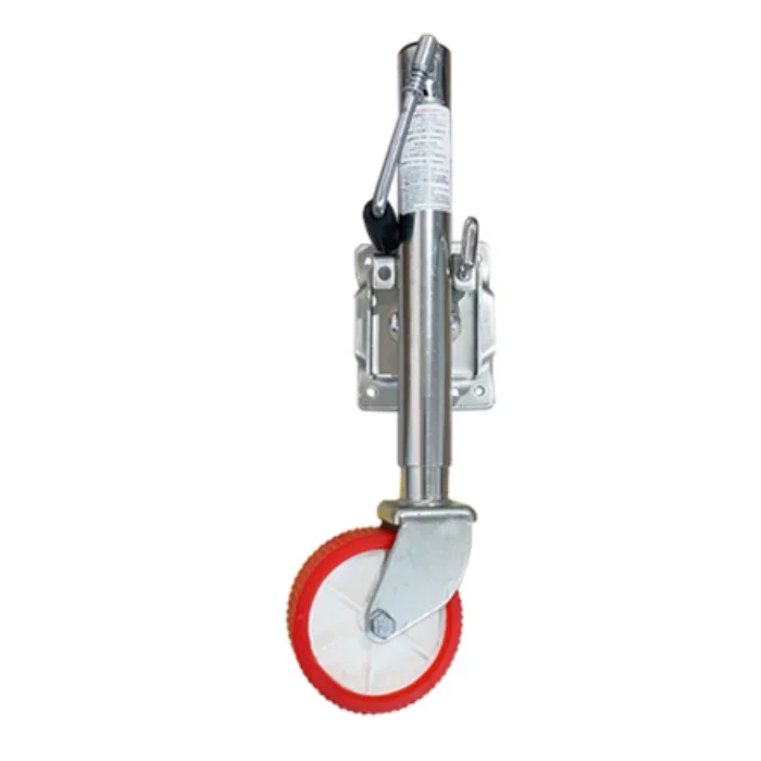 kj-1200lbs Capacity Trailer jockey With Bracket Swing Away Trailer Jack With 6inch PP Wheel Steel Side Winding jockey Wheel@