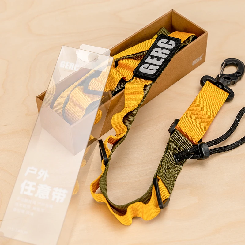 GERC خارجي متعدد الاستخدامات، حزام تعليق العنصر قابل للتعديل، نقاط تعليق تكتيكية، موضع فيلكرو، تعديل حبل الرياح