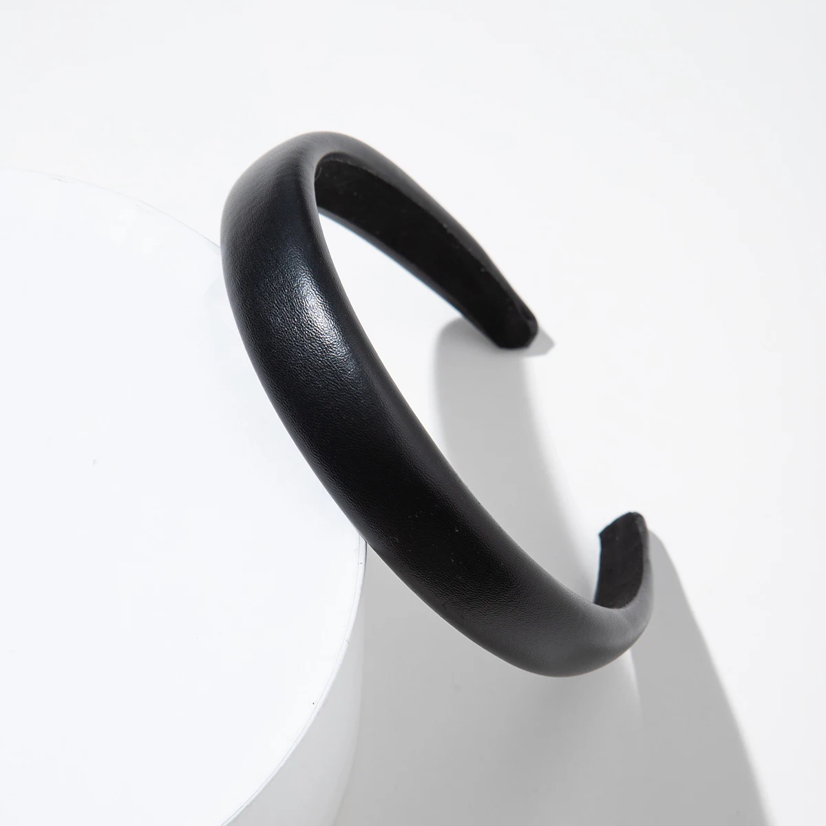 2/2,5/3/4CM Vintage Pu Leder Haarband Solide Lünette Stil Stirnband Kopf Hoop Mädchen Nicht-slip Turban Mode Haar Zubehör – Detail 21