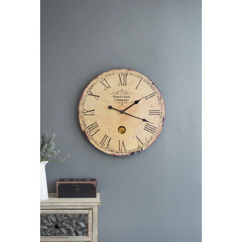 

D23x2.2" Wall Clock Beige