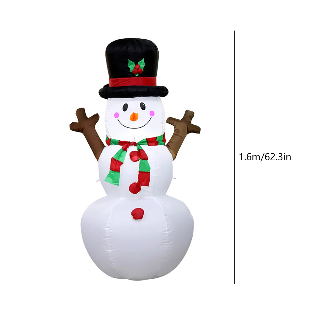 

Inflatable Twig Snowman Ornament with LED Light Christmas Snowman Decor New Year Gifts