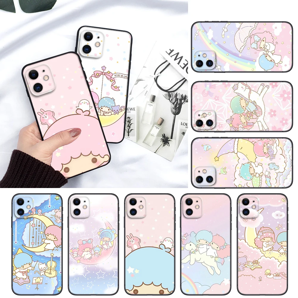 little twin stars cute Soft Case for Huawei Y5P Y6P Y7A Y8P Y9A Y6 Y7 Y8S Y9S Y9 Nova 9 9I 4E 5T 7 Mate 10 Lite 20 Pro P30