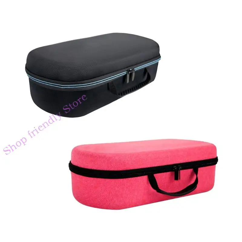 

594A Protective Box for Supersonic Hair Dryer HD15 Carry Case Storage Bag Shockproof Portable Handbag zipper Black-Pink