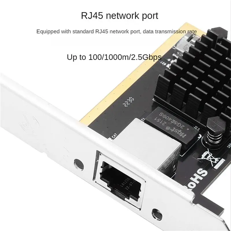 Leading-2X 2.5Gbps Gigabit Network Adapter PCI-E 2.5G Network Card RJ45 LAN Controller Card RTL8125B Chip Network Card