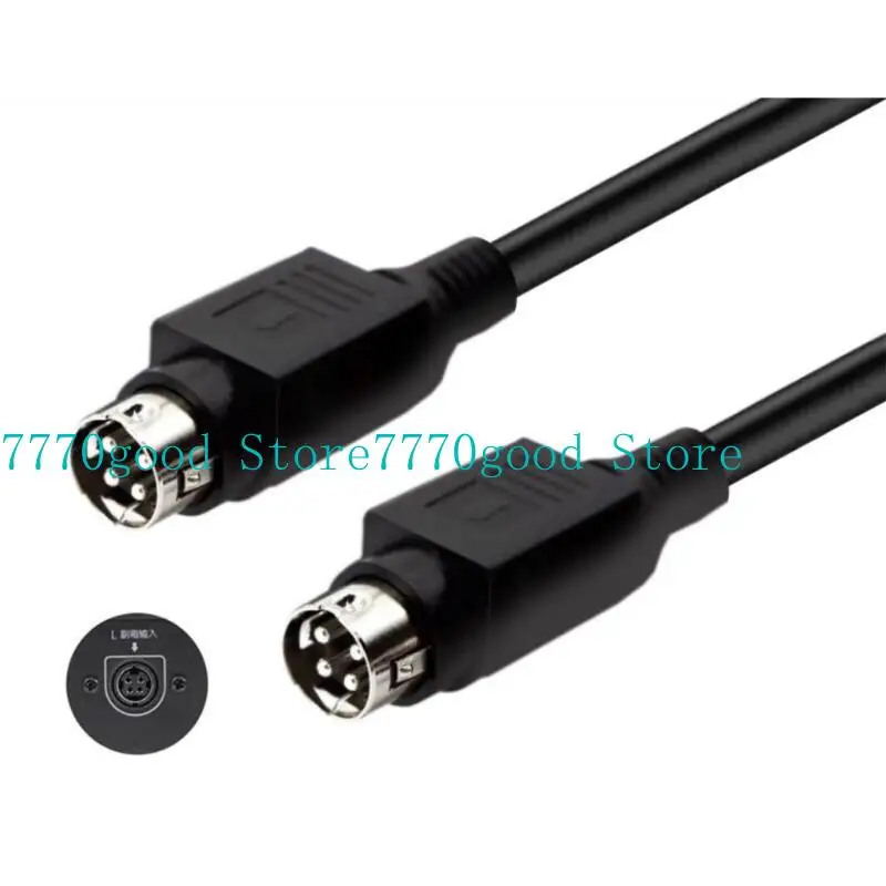 

31BA AntiInterference 4Pin DIN Male Cable For R1700BTR1600TIII Clear Transmission