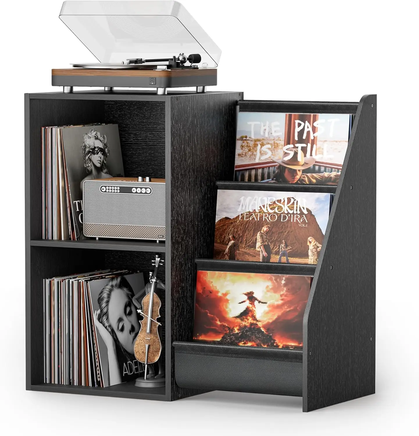 

Record Player Stand,Turntable Stand with Vinyl Record Storage,Record Player Table with Vinyl Display Holder Shelf,Record