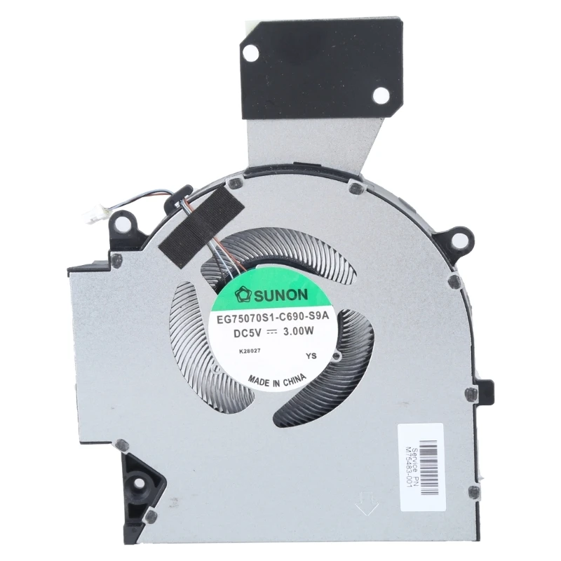 Ventilador resfriamento CPU GPU para laptops para OMEN 7/8 16-B 16-C TPN-Q265 TPN-Q267 DC5V 4Pin Coolers Fan