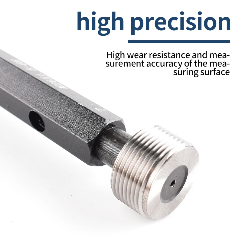 VOKET 1PCS 7H M52-M58 Steel Metric Fine Thread Plug Gauge High Quality Measure X0.5/0.75/1.0/1.25/1.5/2.0/3.0/4.0/5.0/5.5