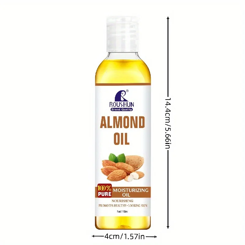 118 مل زيت جسم اللوز زيت العناية بالبشرة ترطيب البشرة سعة كبيرة زيت أساسي للجسم بالكامل للجسم والوجه واليد والشفاه والعين #4