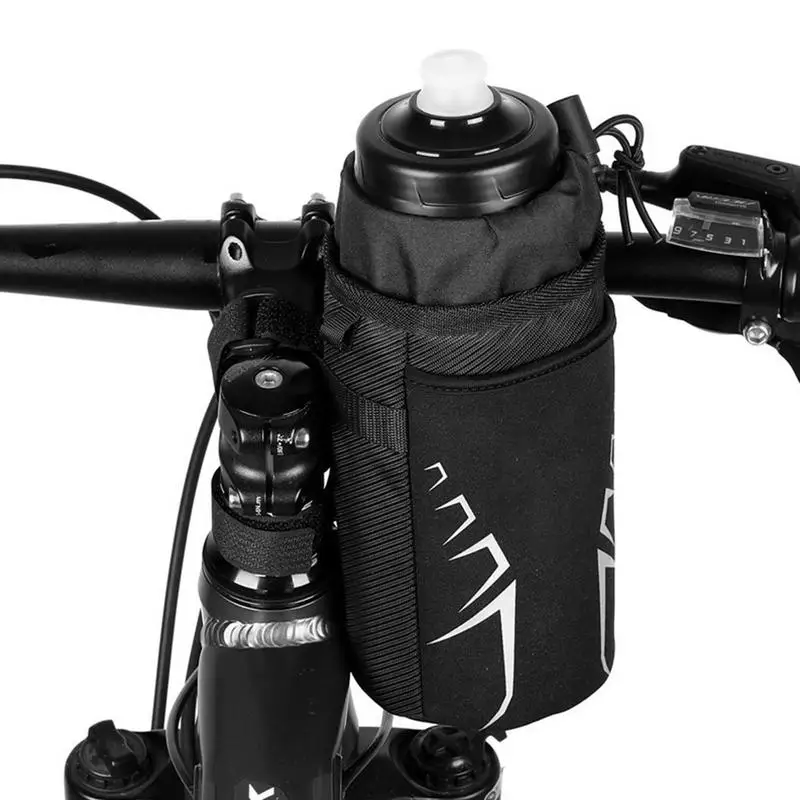 Cup Holder For Bike Insulated Bicycle Coffee Cup Holders Adjustable Stem Bag For Drinks And Food Storage Communicating And