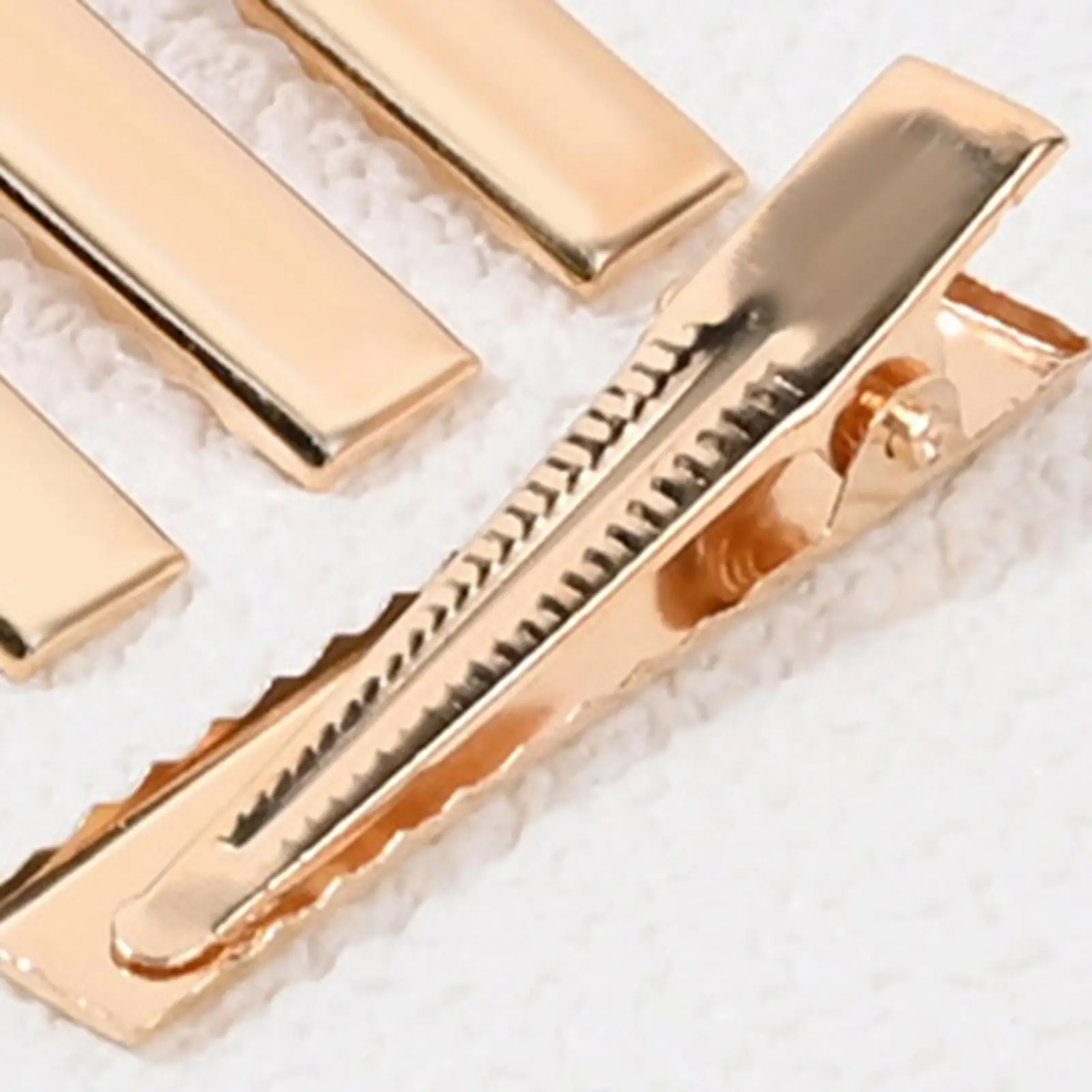 50 Pieces Hair Clips Flat Duck Bill Hairpins Single Prong Barrette Metal Hair Grips Alloy Material Use Suitable for DIY