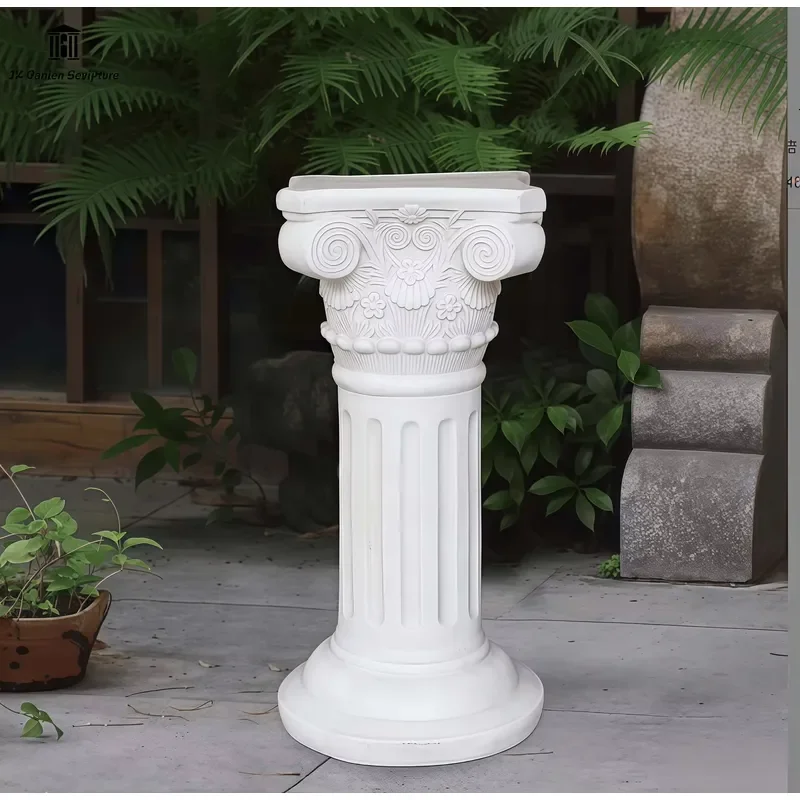 Customized Resin White Swan Flower Pot Sculpture for Outdoor Courtyard Kindergarten Cartoon Animal Garden Decoration
