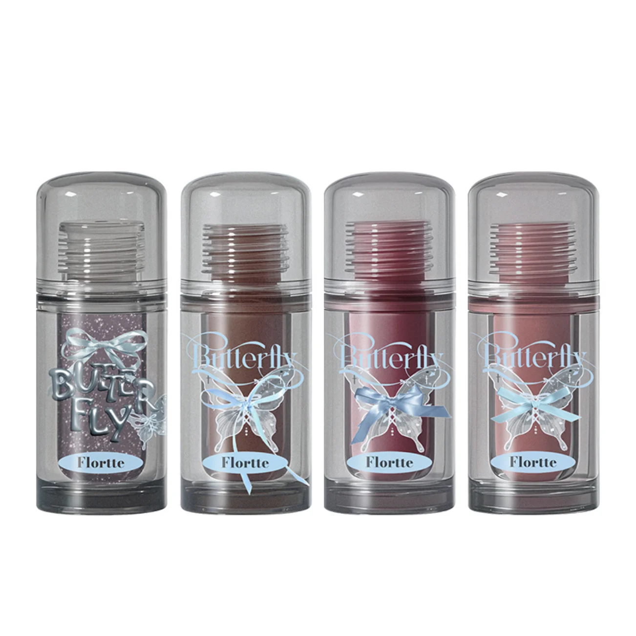FLORTTE Twin BUTTERFLY Series Suero de labios Tinte labiales Cosméticos Maquillaje