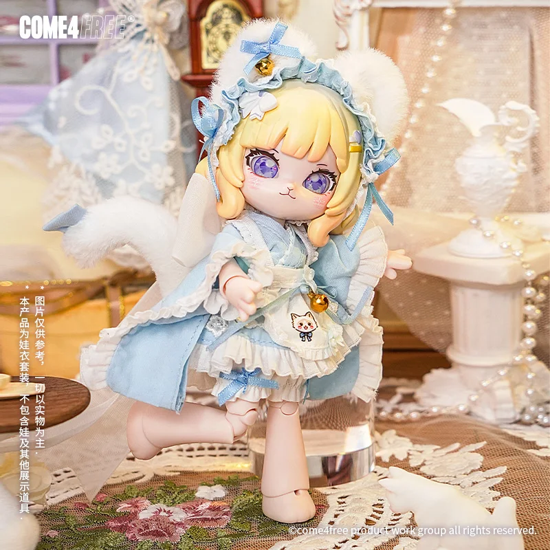 Only The Clothing And Dessert Series Blueberry Lulu Riva Clothing Ob11 Doll Bjd12 Split Skirt Handmade Doll Dress Set Gift view 5