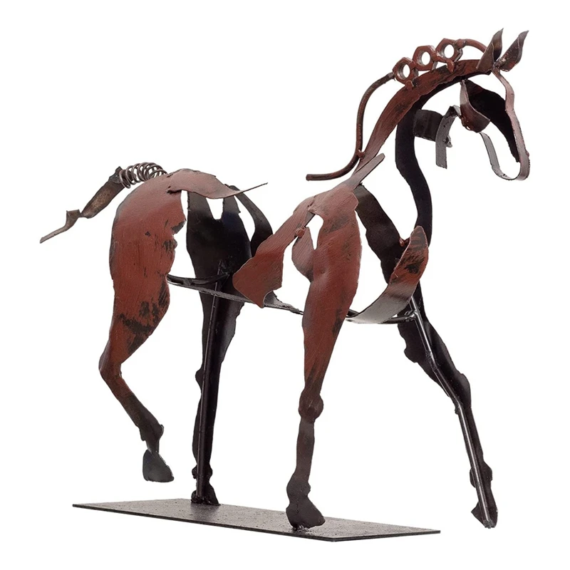 Nieuw Gelukkig Paardenbeeld Handgemaakt Modern Huisdecoratie Paardenkunst Standbeeld Decoratie Huis En Kantoor Boekenplank Decoratie