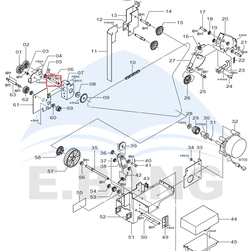 319D1060885 Steel Shaft for 550/570 Laser Color Expander Digital Photo Printer Replacement Spare Parts Assembly