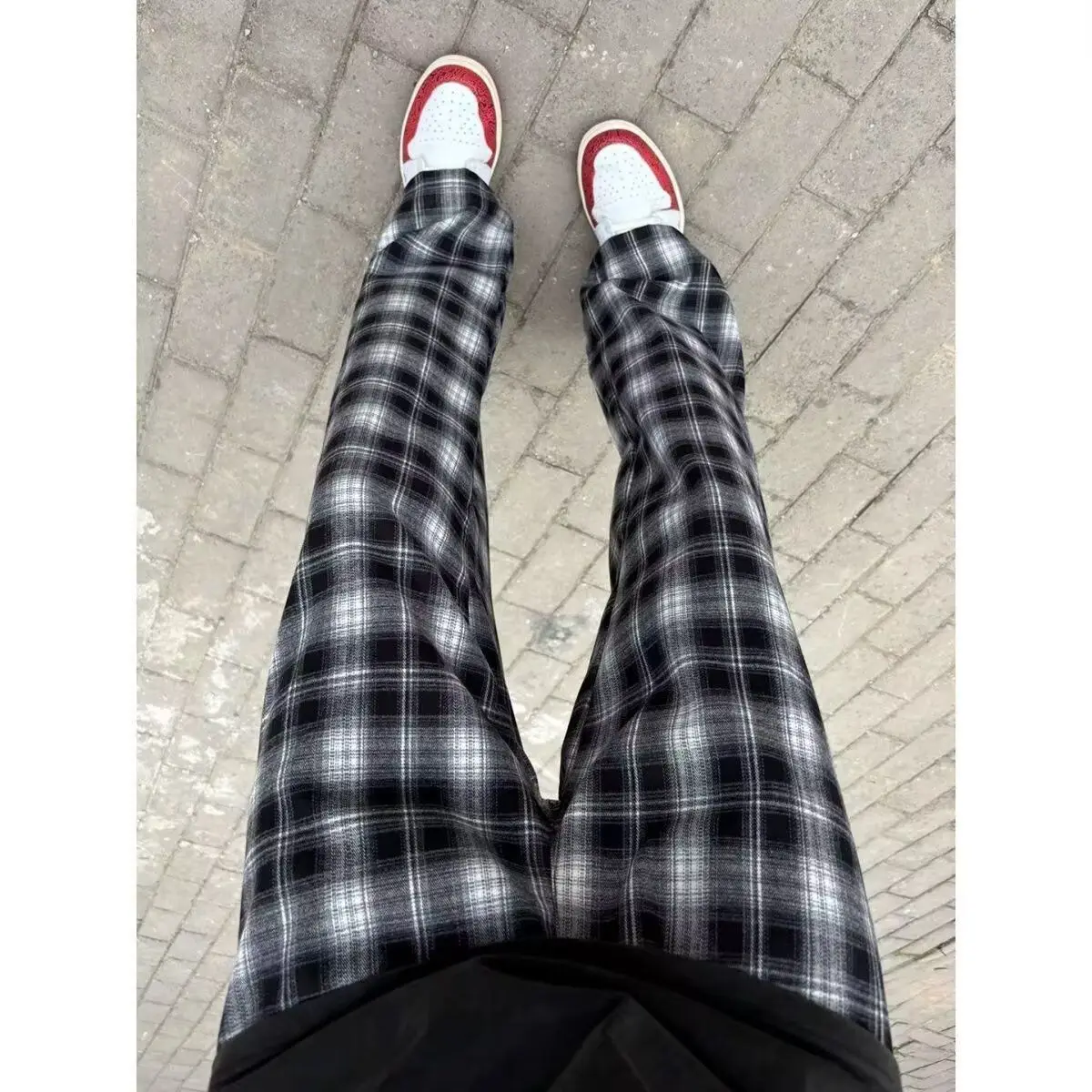 

New 2024 Men's Loose Casual Pants Korean Sle Trendy Thin Hanging Wide Leg Floor-Length Summer Long Trousers