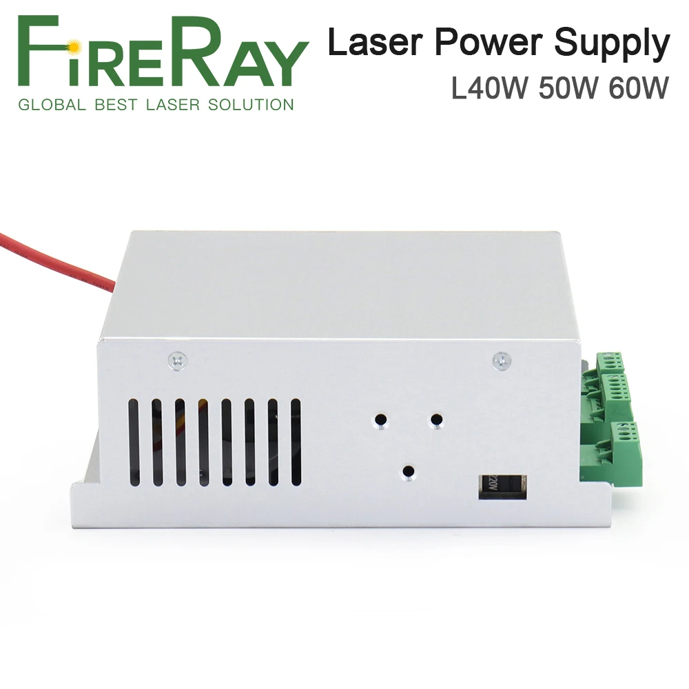Fireray-レーザー電源MYJG-40,co2レーザーチューブ用電源40w 110v/220v,高電圧彫刻切断機